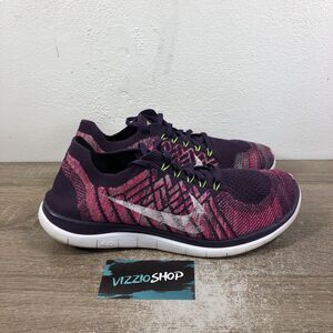 Nike Free 4.0 Flyknit Grand Purple Pink Running Shoes Women's 11 717076 502